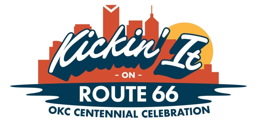 Kickin' It on Route 66 OKC Centennial Celebration logo