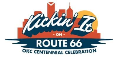 Kickin' It on Route 66 OKC Centennial Celebration logo